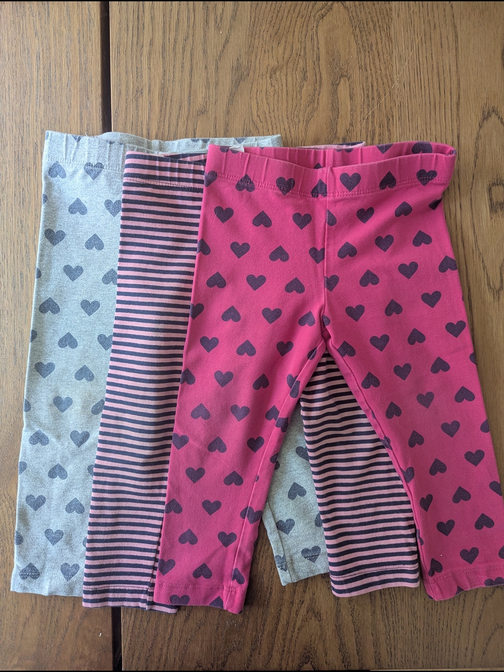 Primary Girls Heart & Stripe Leggings